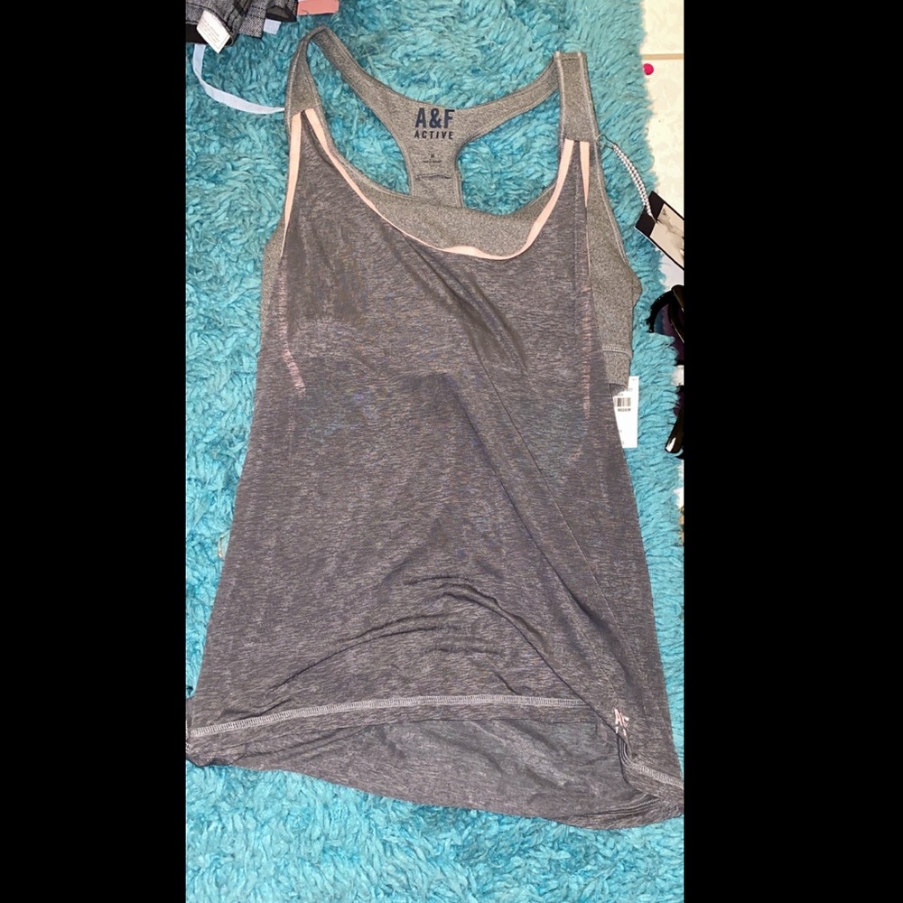 NWT workout tank top with sports bra attached